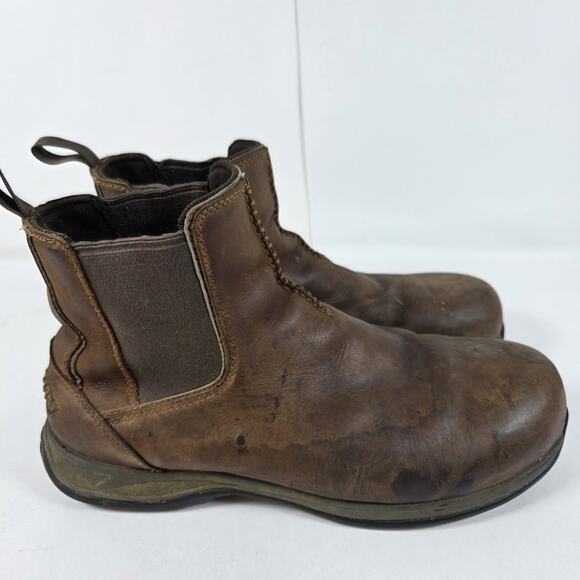 Red Wing Men's 10.5 D Brown Leather Boots 6711 Steel Toe Work Safety slip on - Picture 11 of 12